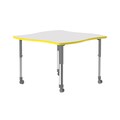 Correll HPL Collaborative Desk - Casters - Swerve AD4242DE-SWV-80-13-38-CK
